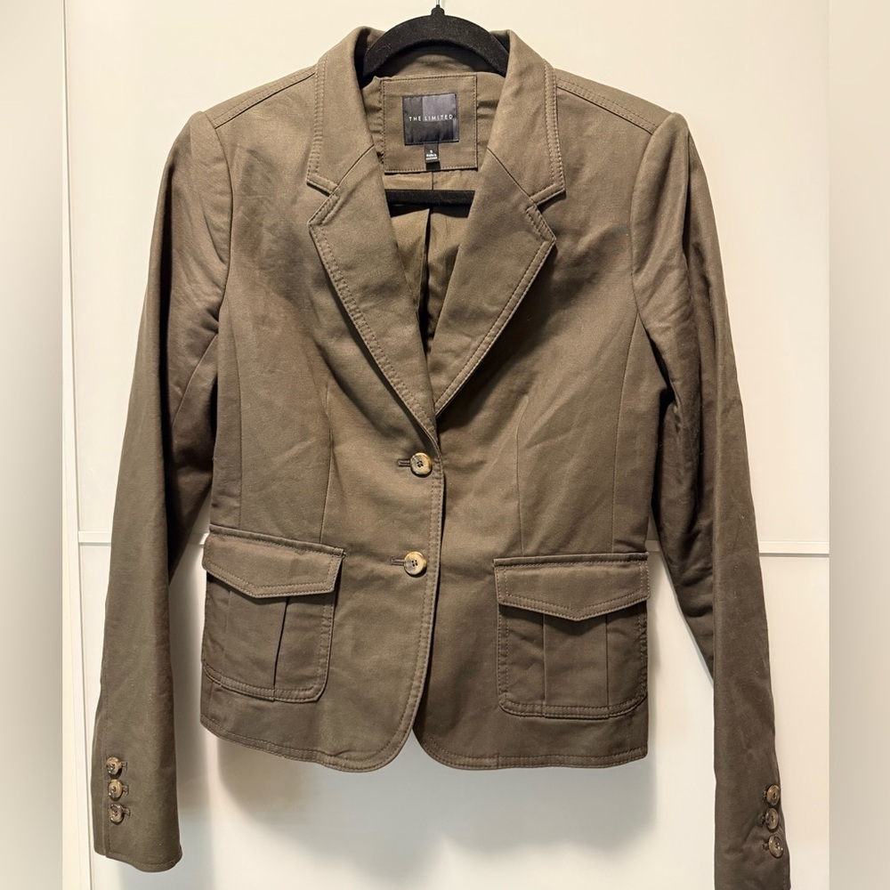 The Limited Olive Blazer Jacket